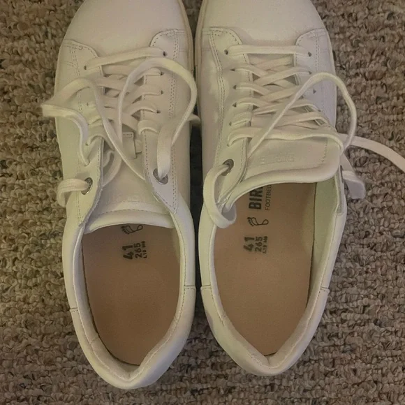 Birkenstock Bend White Leather Sneakers Size 10/41 - Picture 10 of 10